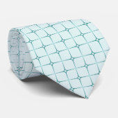 Retro Romance Stropdas, Blauwgroen Stropdas (Opgerold)