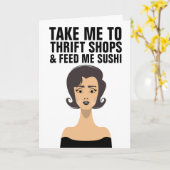 RETRO ROMANCE TACO THRIFT SHOP FUNNY Kaarten (Gele Bloem)