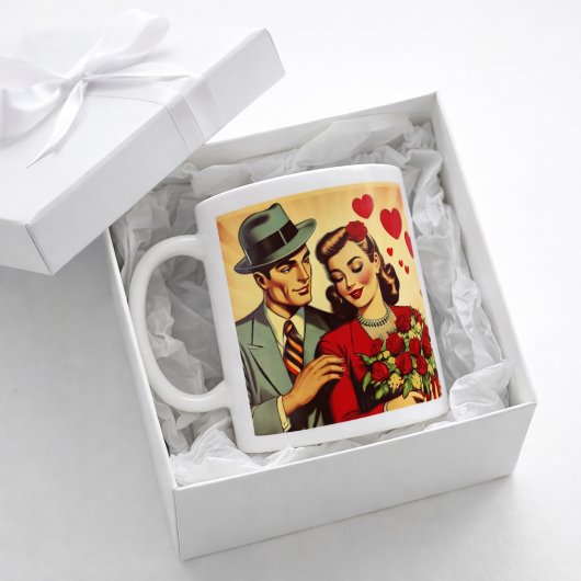 Retro Romance Valentijn Koffiemok