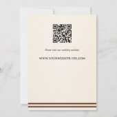 Retro Romantic Classical Music Rose Wedding Kaart (Achterkant)