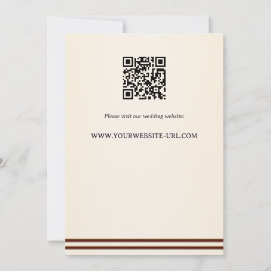 Retro Romantic Classical Music Rose Wedding Kaart (Achterkant)