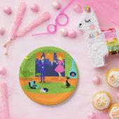 Retro Romantic Evening, Bord met paar papieren (Feest)