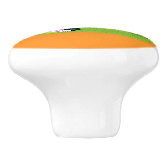 Retro Romantic Evening Couple Ceramic Pull Keramische Knop (Zijkant)