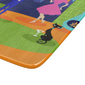 Retro Romantic Evening Couple Cutting Board Snijplank (Hoek)