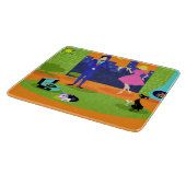 Retro Romantic Evening Couple Cutting Board Snijplank (Hoek)