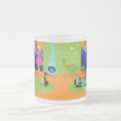 Retro Romantic Evening Couple Frosted Glass Mok (Center)