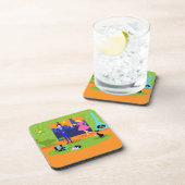 Retro Romantic Evening Couple Onderzetters (Rechterzijde)