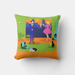 Retro Romantic Evening Couple Sierkussen