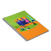 Retro Romantic Evening Couple Spiral Notitieboek (Rechterzijde)