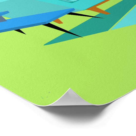 Retro Romantic Gay Couple Poster (Hoek)