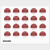 Retro Romantic sparen de Stickers van de Datum (Vel)