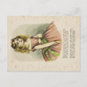 Retro Romantic Valentine's Day Card, 19th century Briefkaart (Voorkant)