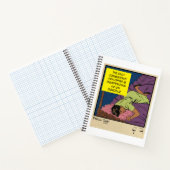 Retro Romantiek Vintage Strip: Kussenpraat Ontwerp Notitieboek (Binnen)