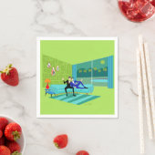 Retro Romantisch Gay Paar Papieren servetten (Insitu)