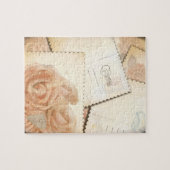 Retro romantische achtergrond, puzzel (Horizontaal)