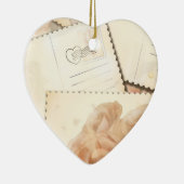 Retro romantische achtergrond, versiering keramisch ornament (Rechts)