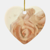 Retro romantische achtergrond, versiering keramisch ornament (Achterkant)