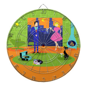 Retro Romantische Dartboard van het Paar van de Dartbord