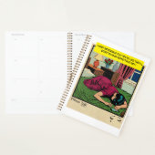 Retro Romantische Strip: Huilend Kussen Praat Ontw Planner (Display)
