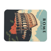 Retro Rome Italië Souvenir Classic Colosseum Magneet (Horizontaal)
