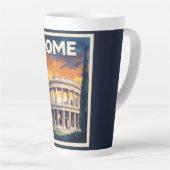 Retro Rome Reisposter Latte Mok (Rechterhoek)