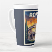 Retro Rome Reisposter Latte Mok (Linkerhoek)