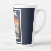 Retro Rome Reisposter Latte Mok (Rechts)