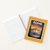 Retro Rome Reisposter Notitieboek (Binnen)