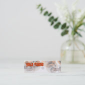 Retro-ronden Mini-Visitekaartje Mini Visitekaartje (Staand voorkant)