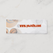 Retro-ronden Mini-Visitekaartje Mini Visitekaartje (Achterkant)