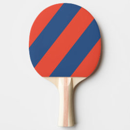 Retro Rood & Blauw Drie Vette Strepen Tafeltennisbatje
