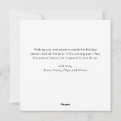 Retro Rood Boerderij Vrachtwagen Kerstboom Groet Feestdagenkaart (Achterkant)