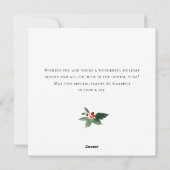 Retro  rood Boerderij Vrachtwagen kerstcadeautje Feestdagenkaart (Achterkant)