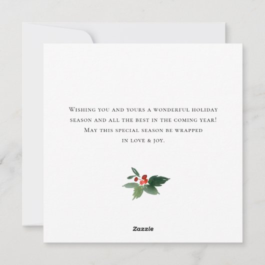 Retro  rood Boerderij Vrachtwagen kerstcadeautje Feestdagenkaart (Achterkant)