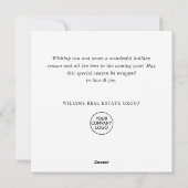 Retro rood Boerderij Vrachtwagen kerstcadeautje Feestdagenkaart (Achterkant)