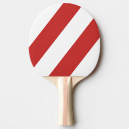 Retro Rood Drie Dikke Strepen Tafeltennisbatje