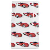 Retro rood en wit 1960 Corvette Klein Cadeauzakje (Voorkant)
