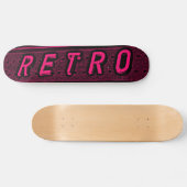 Retro - rood en zwart skateboard (Horizontaal)