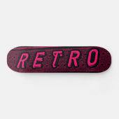 Retro - rood en zwart skateboard (Horizontaal)