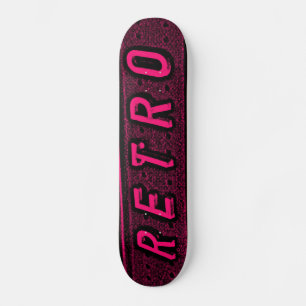 Retro - rood en zwart skateboard