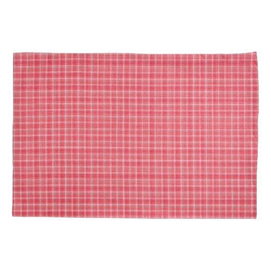 Retro rood geruite tartan: naadloos patroon. kussensloop (Achterkant)