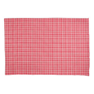 Retro rood geruite tartan: naadloos patroon. kussensloop