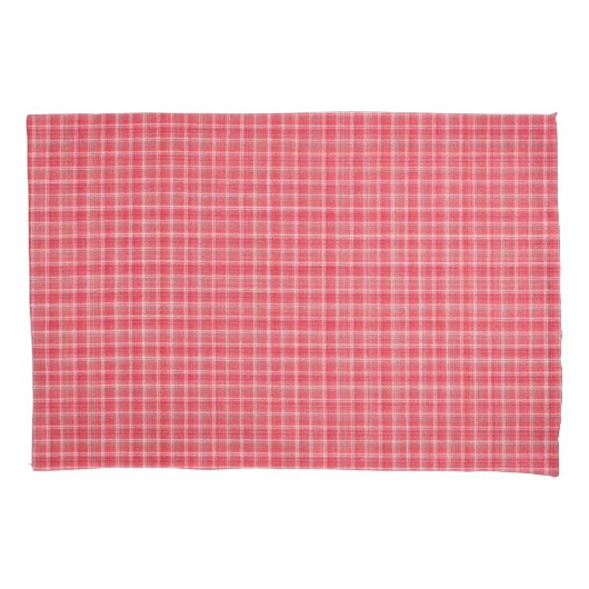 Retro rood geruite tartan: naadloos patroon. kussensloop (Voorkant)