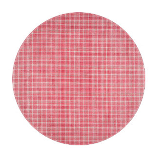 Retro rood geruite tartan: naadloos patroon. snijplank