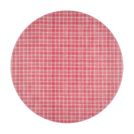 Retro rood geruite tartan: naadloos patroon. snijplank (Voorkant)