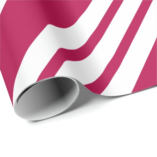 Retro Rood Gestreept Kerst Snoep Verpakking Papier (Rol Hoek)