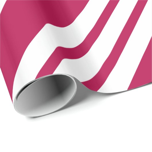 Retro Rood Gestreept Kerst Snoep Verpakking Papier (Rol Hoek)