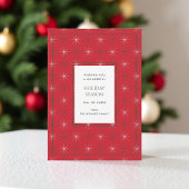 Retro rood groen Mid Century Modern Holiday Kaart