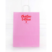 Retro rood handschrift bruiloft rubberstempel