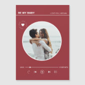 Retro Rood Hart Voor eeuwig Liefde Valentijns Kaar (Voorkant)